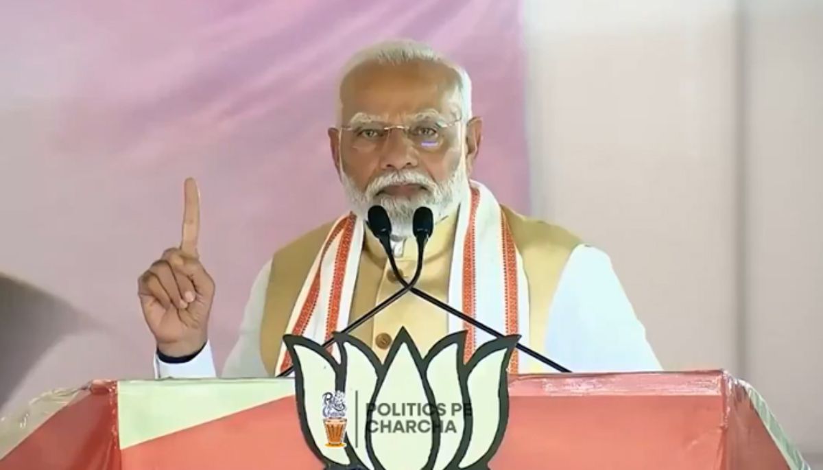 PM Narendra Modi Slams Karnataka Congress Government grg 