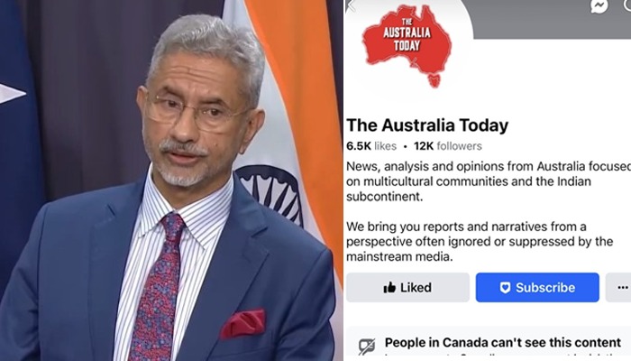 Will continue to advocate for open media Australian news outlet on Canada ban after Jaishankar presser snt