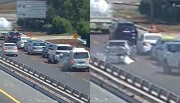 driver negligence; The accident involved seven vehicles in the same lane, video