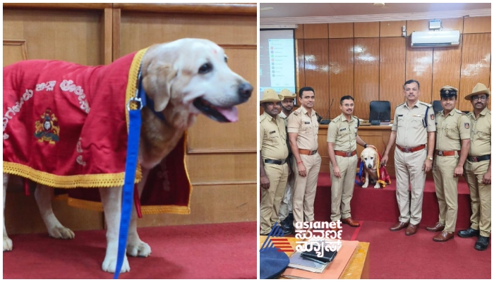 A respectful farewell to bomb squad police dog in chikkamagaluru gow