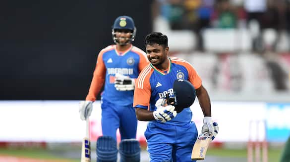 SA vs IND Sanju samson Tilak varma hit century against south africa in 4th t20 ckm