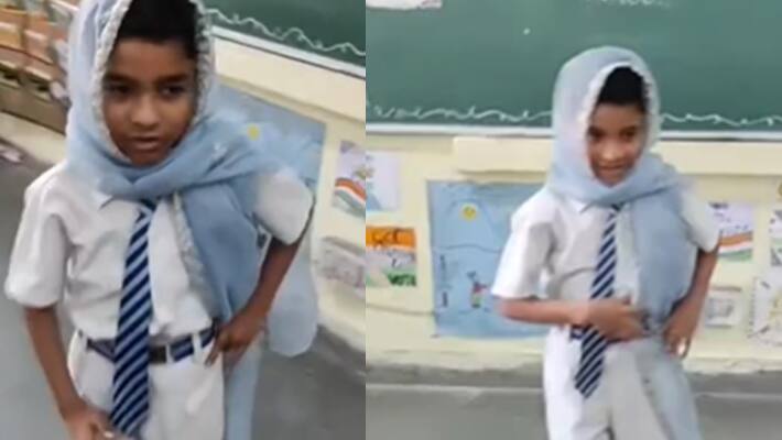 kid does acting of mother 