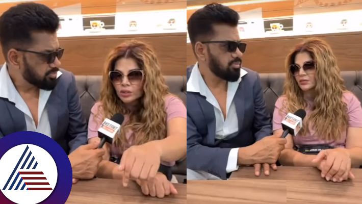 Rakhi Sawant talking about her issue of not being able to come to India as she will face arrest suc