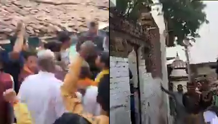 Protests erupt in Banda over mosque built at Lord Ram's sacred site, VHP calls for demolition (WATCH) AJR