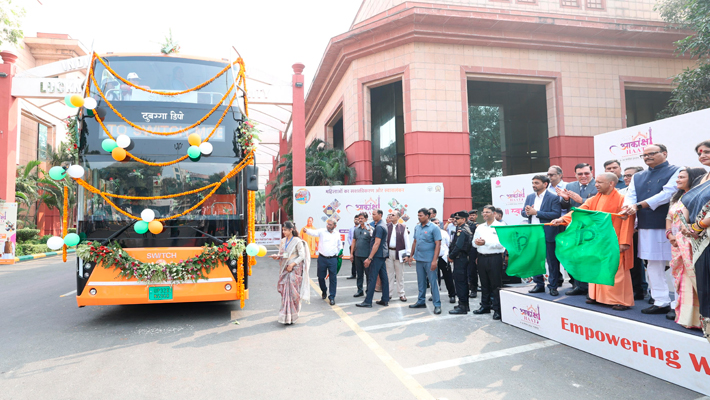 UP launches first double-decker electric bus, aims for greener future: CM Yogi vkp