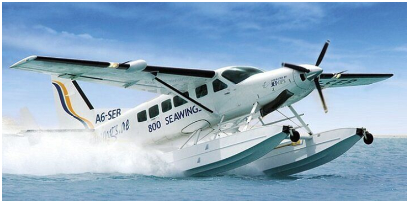 Seaplane landing and testing Control of boats in Kochi