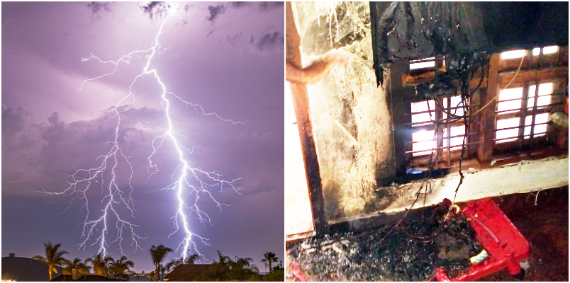 Kerala thunderstorm lightning latest news Widespread damage due to lightning in Alappuzha Budhanur