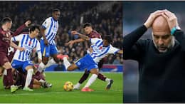 Manchester city defeated by Brighton 2-1  