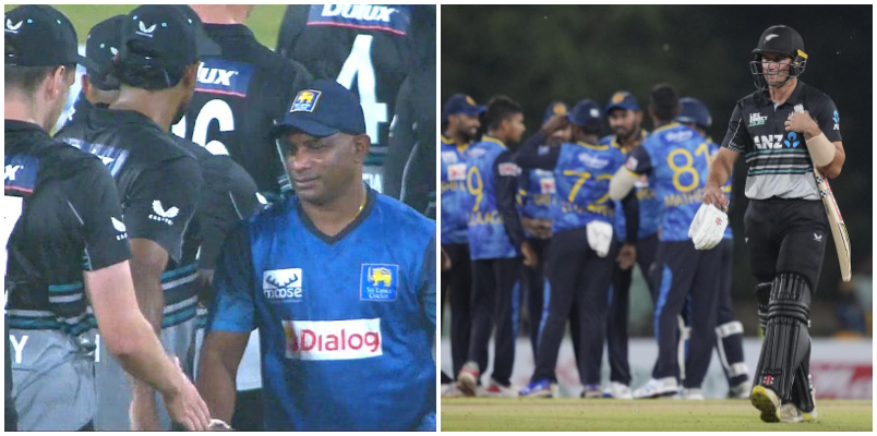 Sanath Jayasuriya smiles after Sri Lanka vs New Zealand 1st T20I Highlights Sri Lanka beat New Zealand by 4 wickets