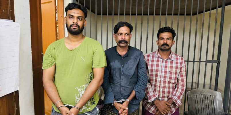 Three youths arrested with mdma drugs from malappuram vengara