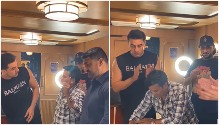 Ranbir Kapoor celebrates spot boy's birthday on sets of 'Love and War' [WATCH] ATG