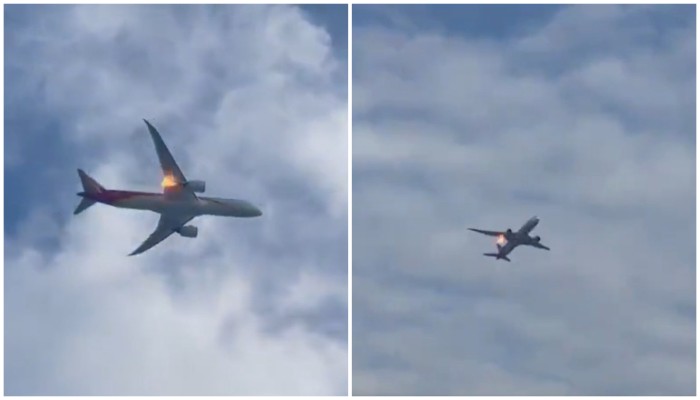 Boeing plane catches fire after bird strike, makes emergency landing; SCARY video emerges (WATCH) shk