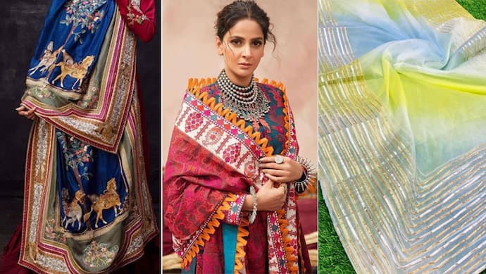 100 Rs Can turn your Simple dupatta in Designer peace know 7 hacks