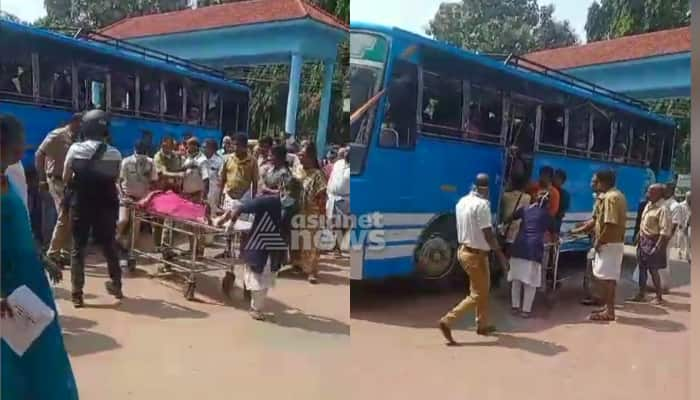 Palakkad woman passenger fell unconscious in moving bus rescued by employees 