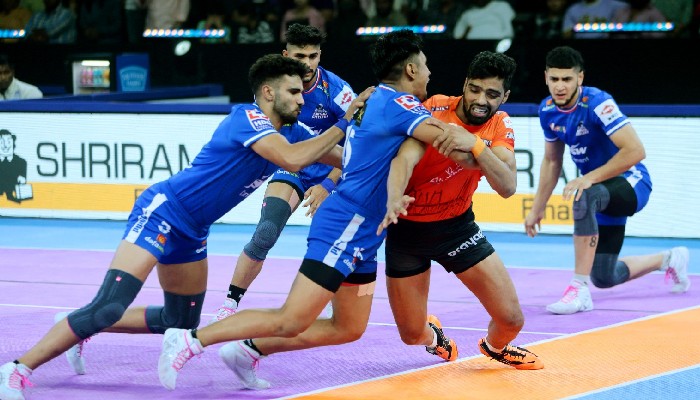 Haryana Steelers bank on team effort to secure comeback win despite Ajit Chouhan 18 points for U Mumba kvn