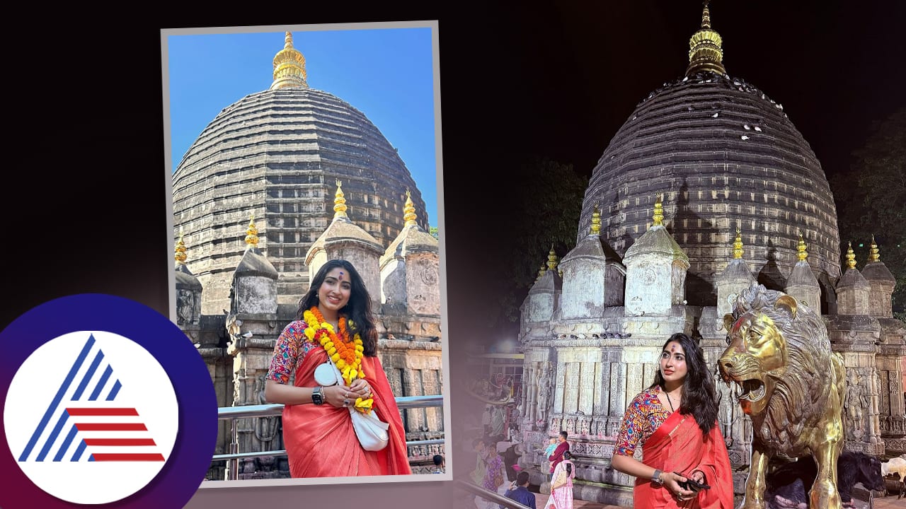 Saanya Iyer visits Kamakhya Temple Assam with family pav