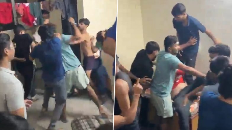 Abuses, punches, kicks: All-out brawl as students group clash at Noida University hostel; WATCH dramatic video shk