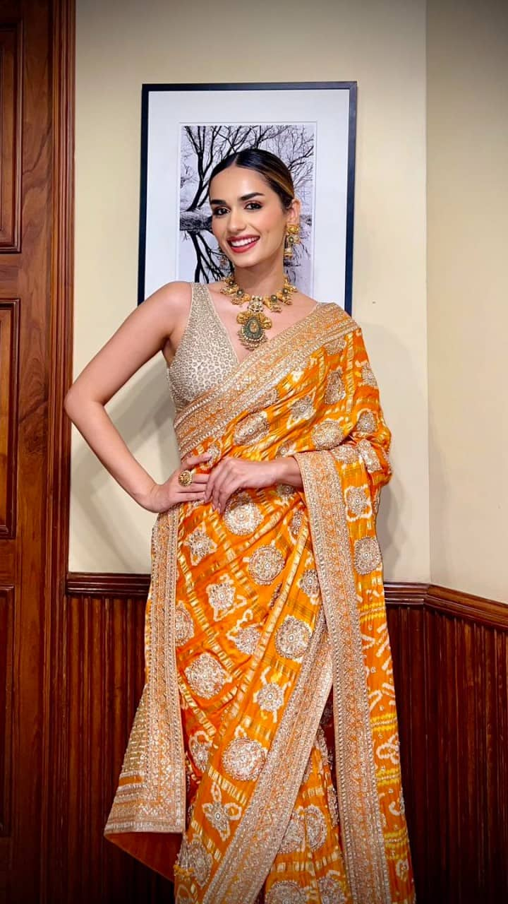 Manushi Chhillar Saree Collection Trendy Looks and Styling Inspiration