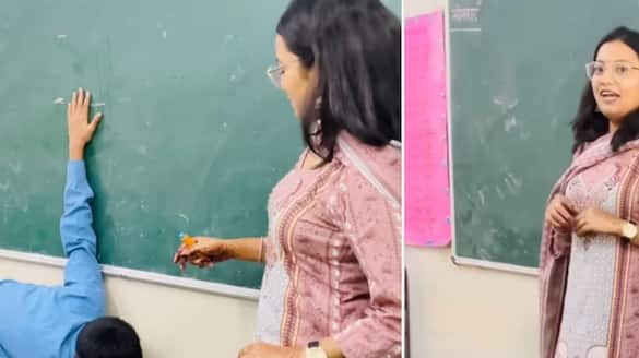 Delhi Primary School Teacher sapna bhatia Classroom Activity measure height Goes Viral tvk