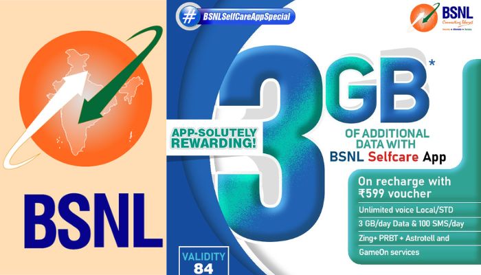 BSNL Offers 3GB Extra Data with Rs 599 Recharge on SelfCare App san