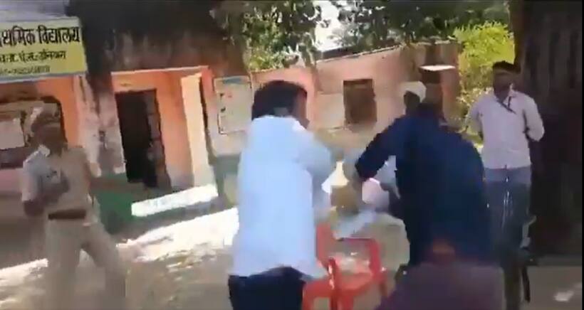 On camera, Independent candidate slaps SDM at polling booth amid Rajasthan bypolls voting (WATCH)