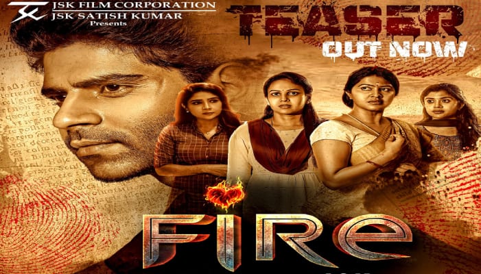 jsk sathishkumar debut directional fire movie teaser out now ans