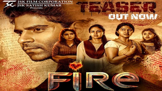 jsk sathishkumar debut directional fire movie teaser out now ans