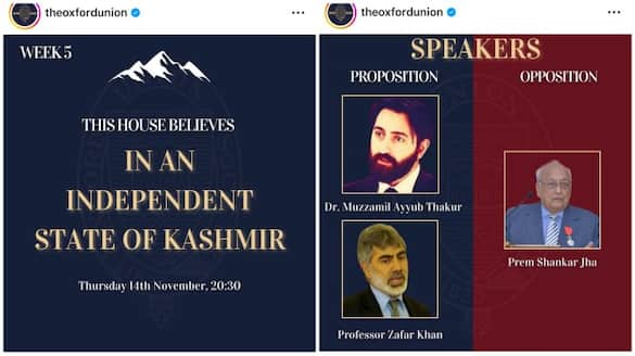 Oxford Union under fire for 'Independent State of Kashmir' debate, speaker's 'terror ties' sparks row shk