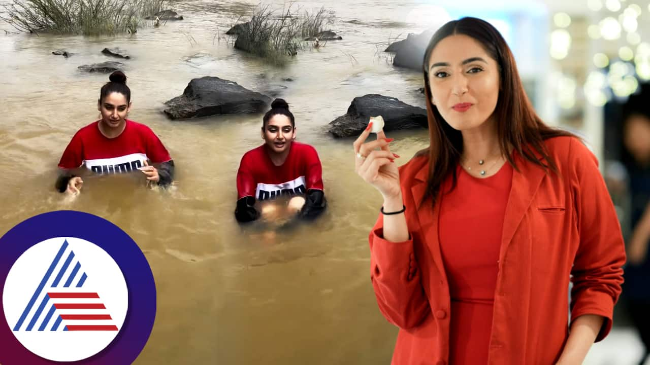 Actress Ragini Dwivedi Wishes by Sitting In Water on Childrens Day Video goes viral gvd