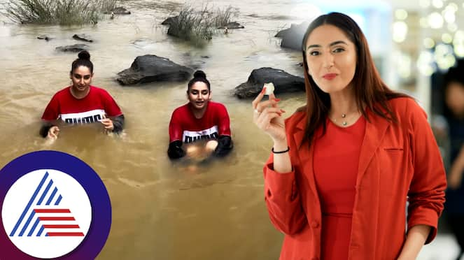 Actress Ragini Dwivedi Wishes by Sitting In Water on Childrens Day Video goes viral gvd