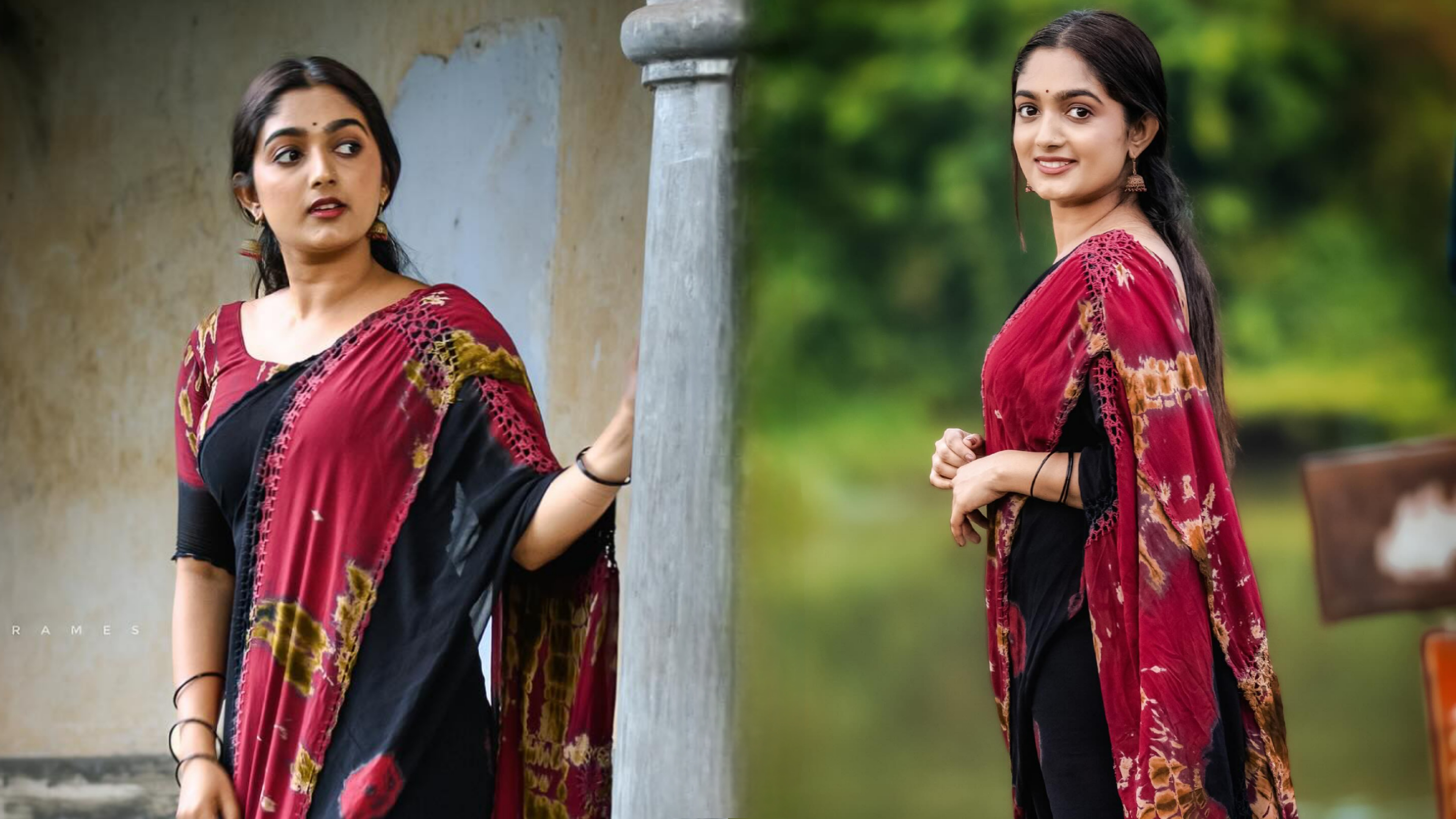 binny sebastian shares saree photoshoot