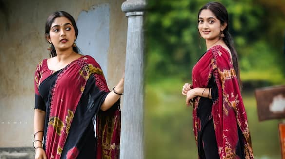 binny sebastian shares saree photoshoot