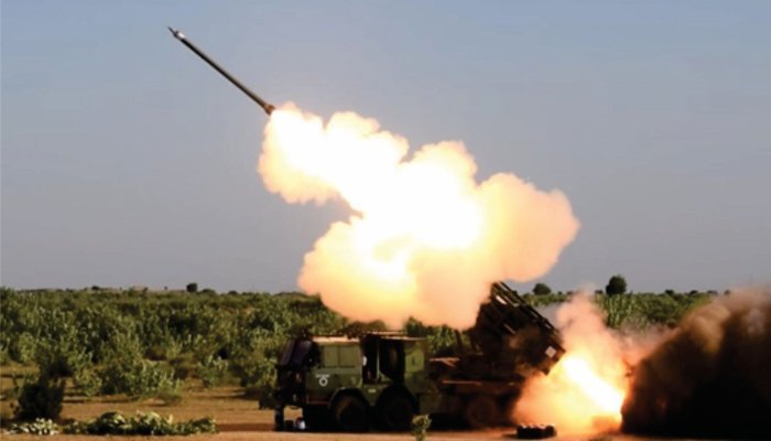 DRDO successfully conducts flight tests of guided Pinaka Rocket System with 75-km range video