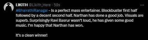 Shivarajkumar Narthan Bairathi Ranagal film twitter review fans appreciate acting vcs