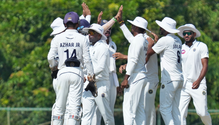 kerala heading toward first innings lead against haryana in ranji tropy