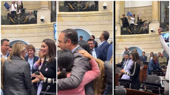 Colombia votes to outlaw child marriage; MPs hug each other, celebrate amid cheer in Parliament (WATCH) shk