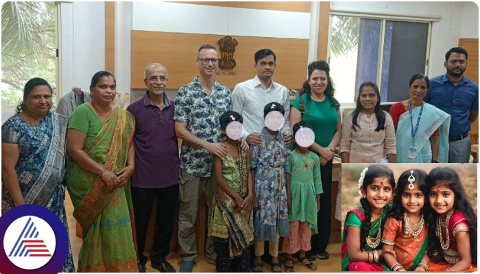 Koppal city 3 orphan baby girls now Italian citizens sat