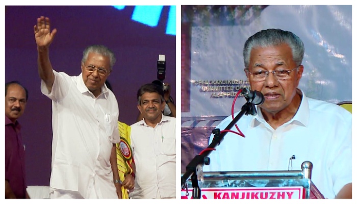 CM pinarayi vijayan reached today at palakkad for election campaign 