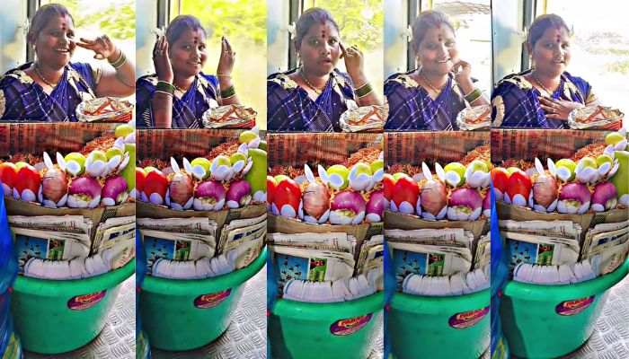 A video of a woman selling Bhelpuri on Indian Railways has gone viral mrq