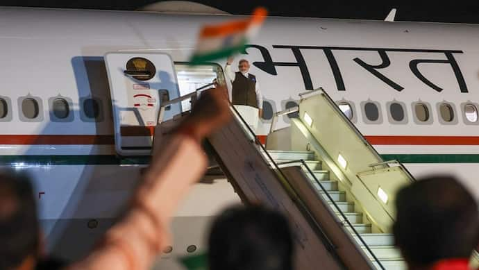 Narendra Modi arrives in Nigeria