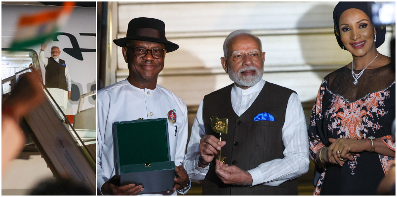 Grand welcome for Prime Minister Narendra Modi in Abuja meeting with the Nigerian President today