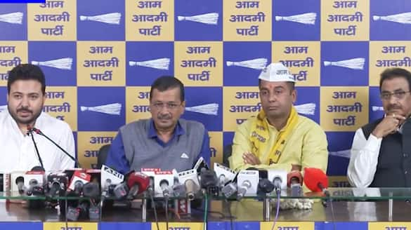 Arvind Kejriwal dodges question on Kailash Gahlot's resignation, passes mic to senior AAP leader anr