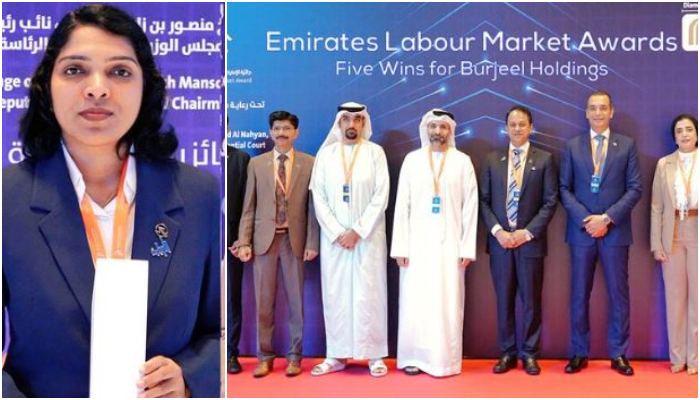 malayali nurse Maya Saseendran received emirates labour market award 