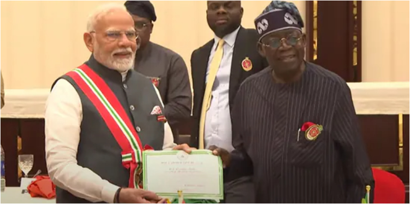 Nigeria honours PM Narendra Modi with Grand Commander of the Order of the Niger award