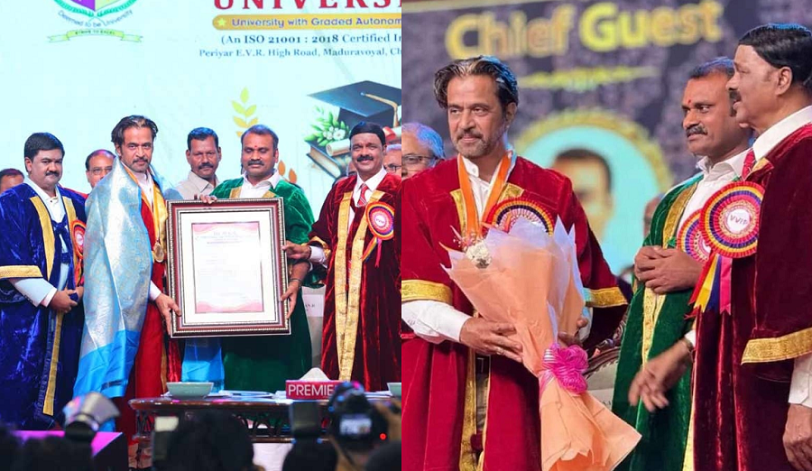 Action King Arjun Sarja Awarded Honorary Doctorate gvd