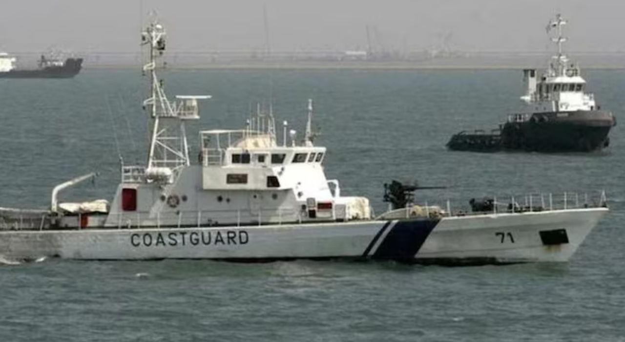 Indian Coast Guard Daring rescue intercepts Pakistan maritime vessel saves 7 fishermen san