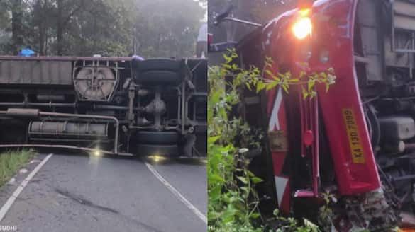 Bus carrying Sabarimala pilgrims overturned in Tirunelli, Wayanad; Many people were injured accident news