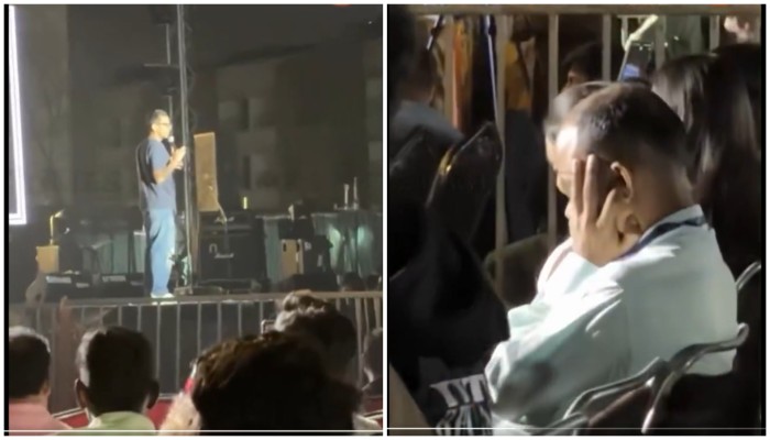 Comic Yash Rathi asked to end show at IIT Bhilai over vulgarity; professor cover ears in embarrassment (WATCH) shk