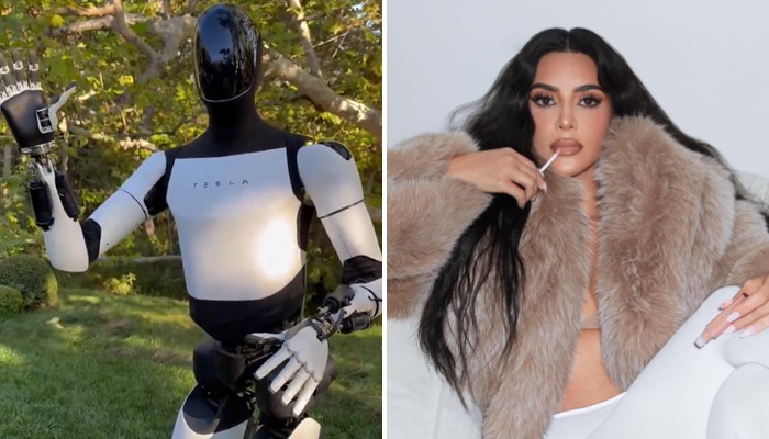  WATCH: Kim Kardashian's fun interaction with Elon Musk's humanoid robot Optimums NTI