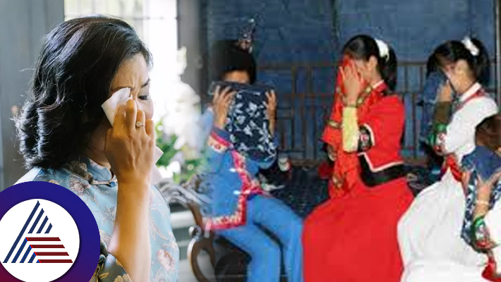 Brides of the Tujia people in China cry for one hour every day starting one month before they tie the knot suc